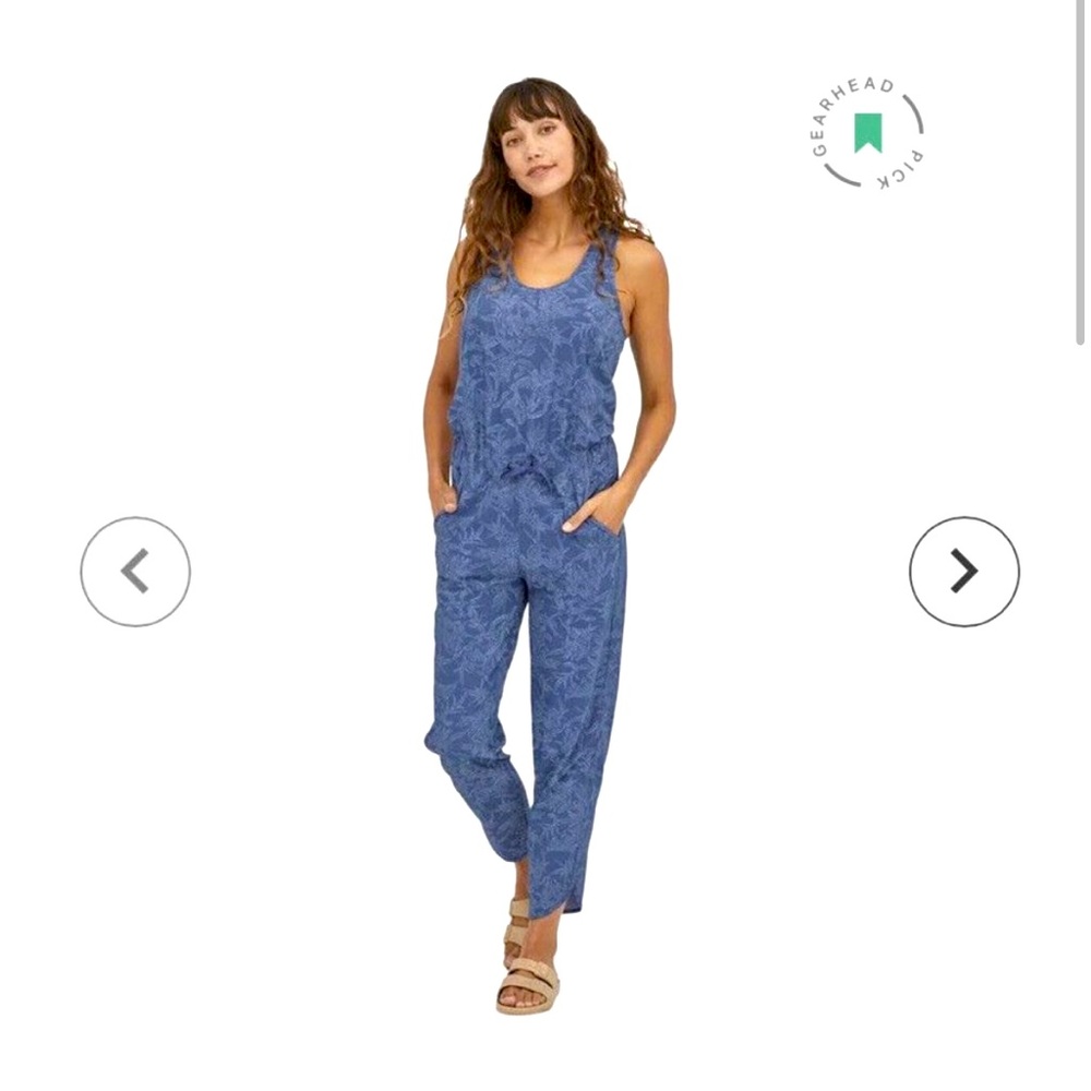 Patagonia Fleetwith Romper Jumpsuit Monkey Flower Print